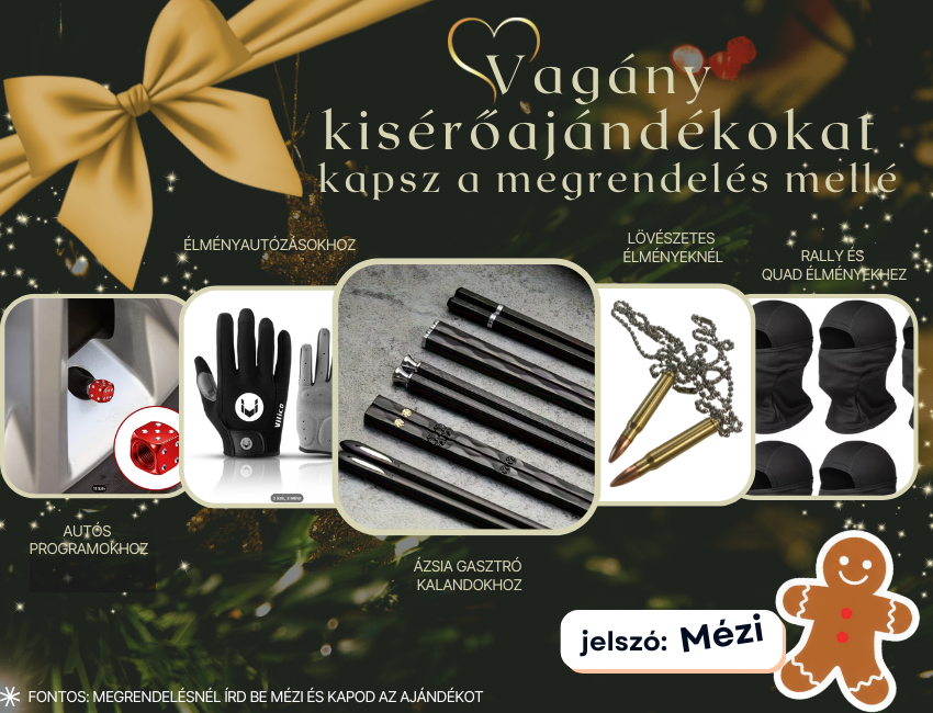 Karácsonyi ajándék, ami nagyobbat üt, mint bármi más: a Meglepkék idén extra kísérőajándékokkal turbózza fel az élményeket! 🎄🔥