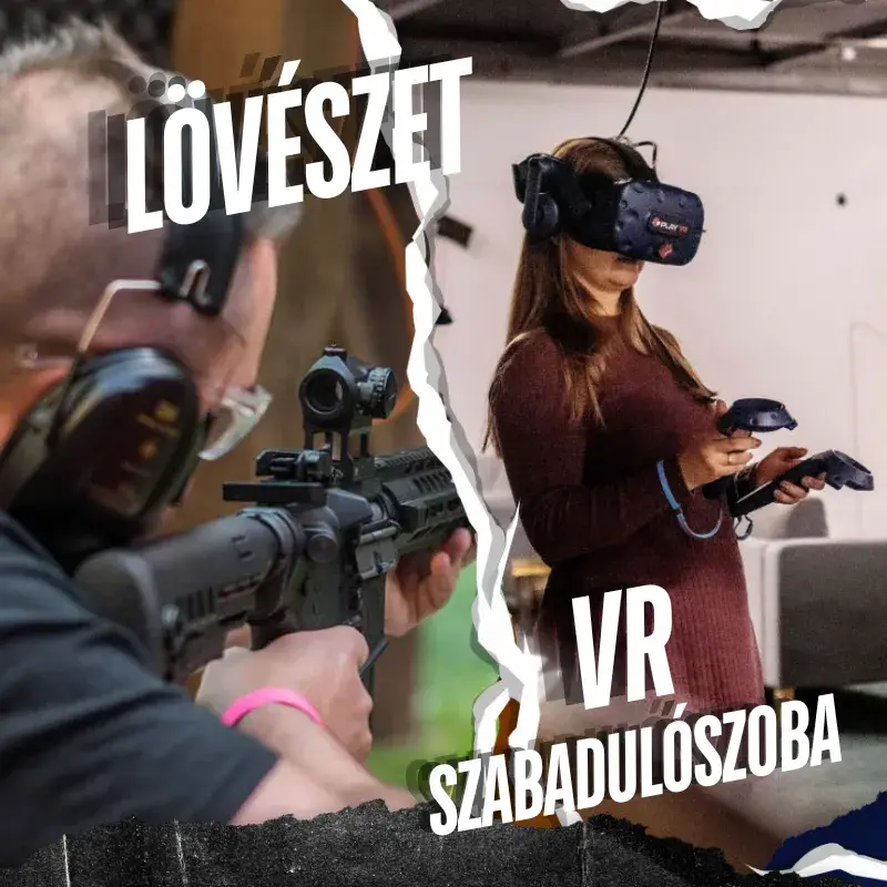 "REBEL" páros 2 az 1-ben élménynap! – Lövészet & VR Szabadulószoba