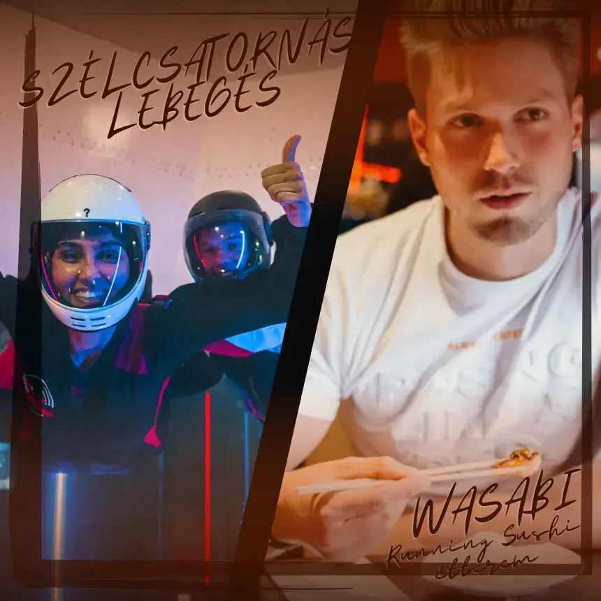 "BESTIA" páros 2 az 1-ben élménynap! – Szélcsatornázás & Wasabi