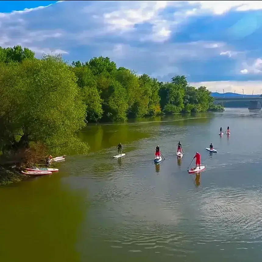 SUP túra Budapest alatti ráckevei Duna ágon