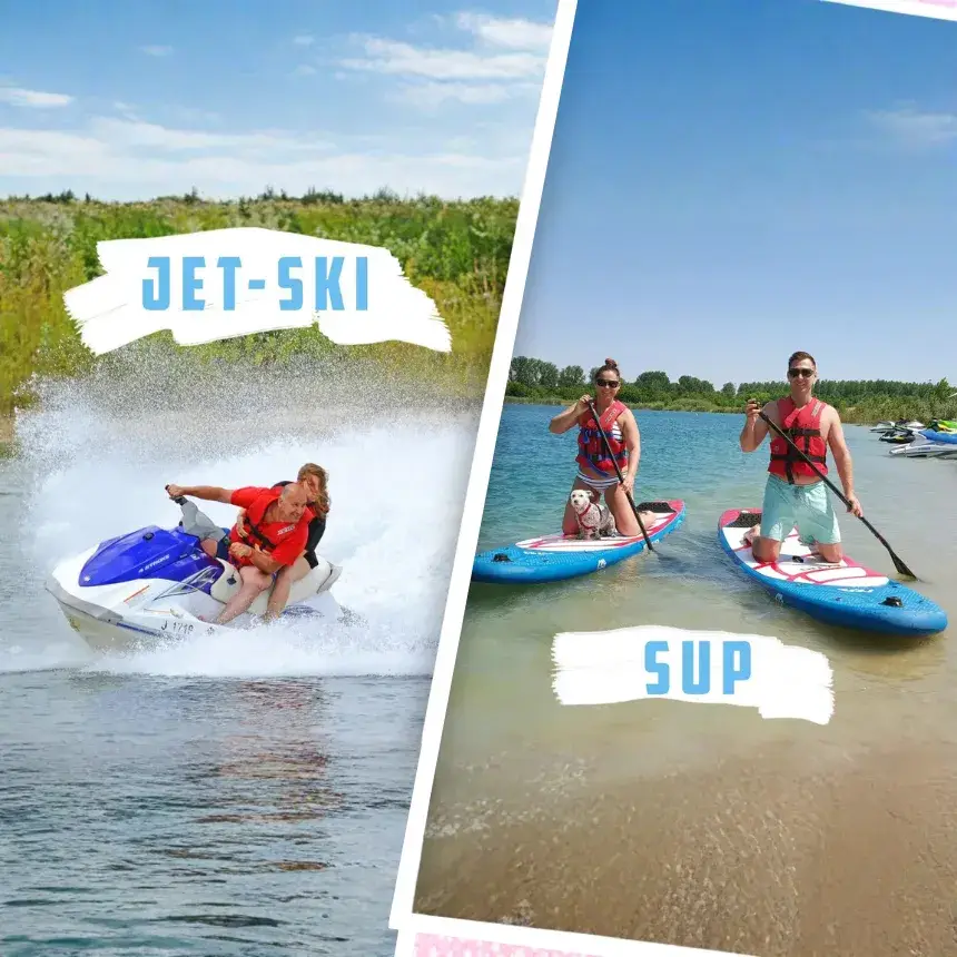 Vízisport ajándék Jetski + Páros Sup Budapest szélén
