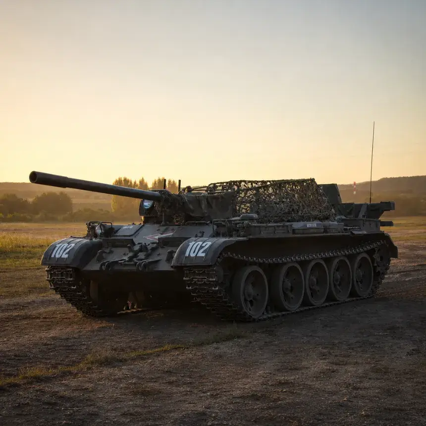Tankvezetés T-55-ös harckocsival Balatonakalin