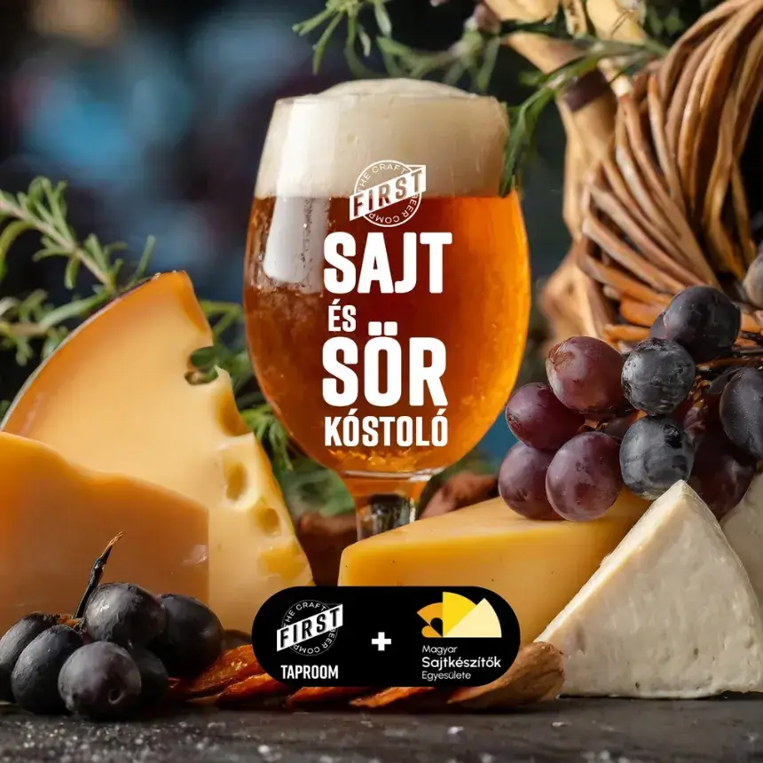 Sajt- és sörkóstoló a FIRST Craft Beer Brewery & Taproomban
