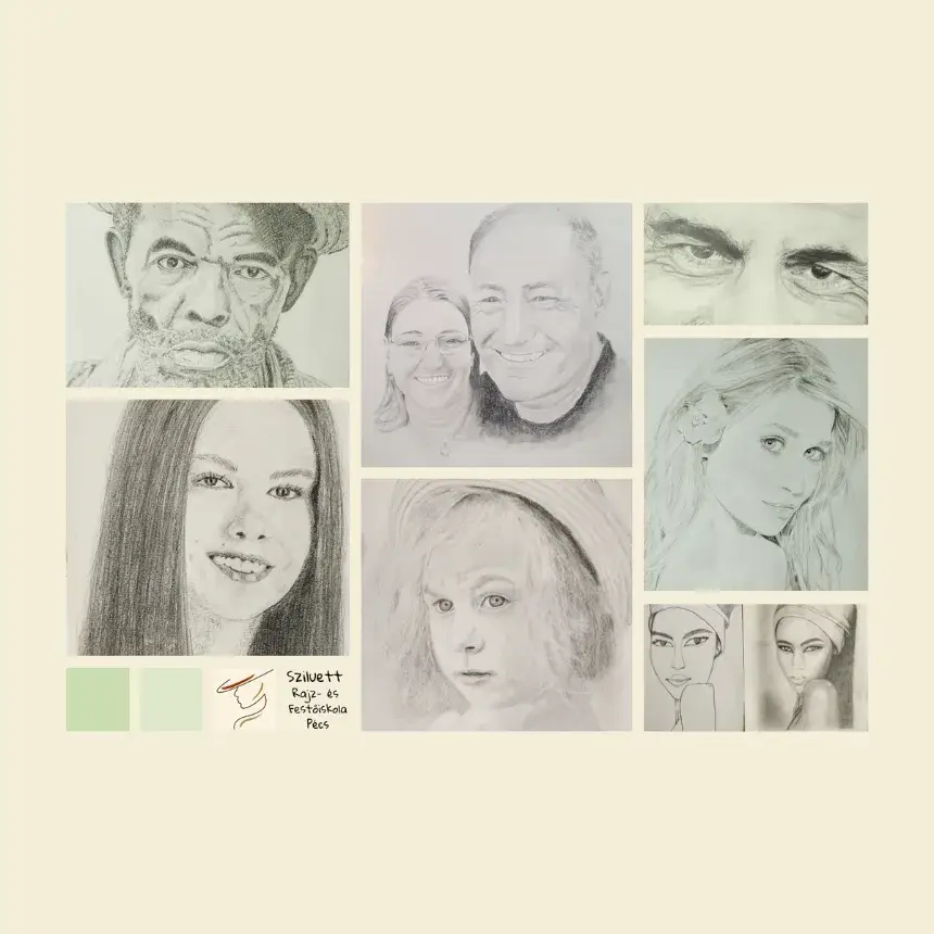 Jobb agyféltekés rajztanfolyam Pécsett, a Sziluett Rajz- és Festőiskolában