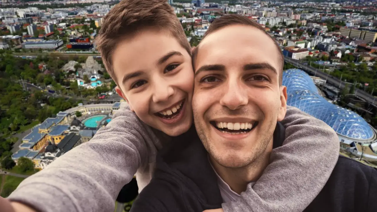 Apával a fellegekben! Ballon kilátó Budapesten