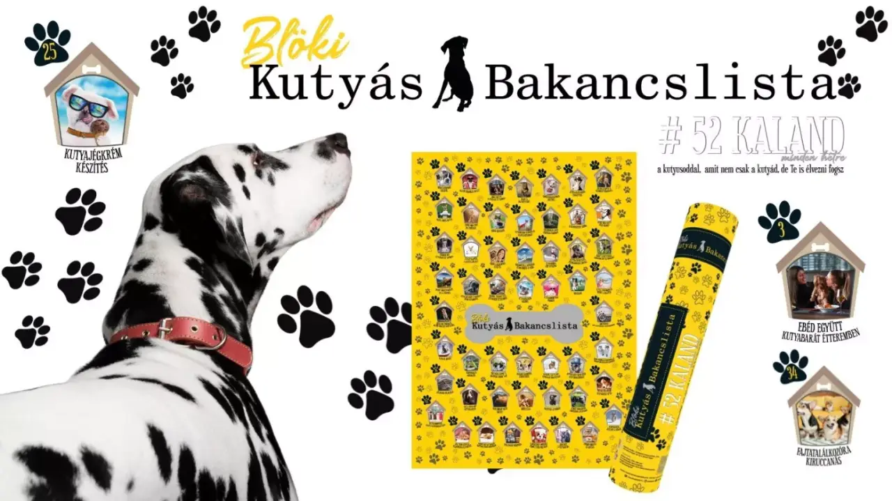 BLÖKI-A kutyás bakancslista kedvenceddel-akár csak a poszter