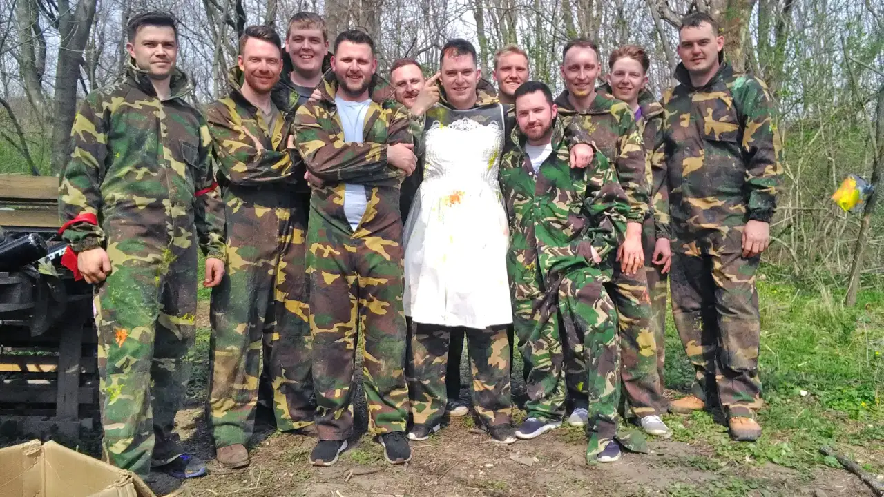 Vőlegény szívatós paintball játék legénybúcsúra 8 fő részére