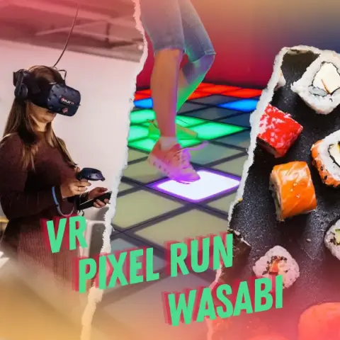 "RUSH" páros 3 az 1-ben élménynap! – VR & Pixel Run & Wasabi