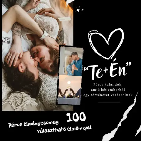 “Te + Én” Páros élménycsomag 100 választható élménnyel