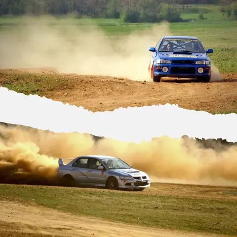 Subaru Impreza és Evo Lancer rallycsomag Sopron mellett