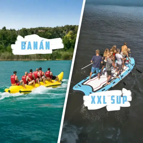 Vizes kaland Banán + SUPozás 4-6 főnek Budapest szélén