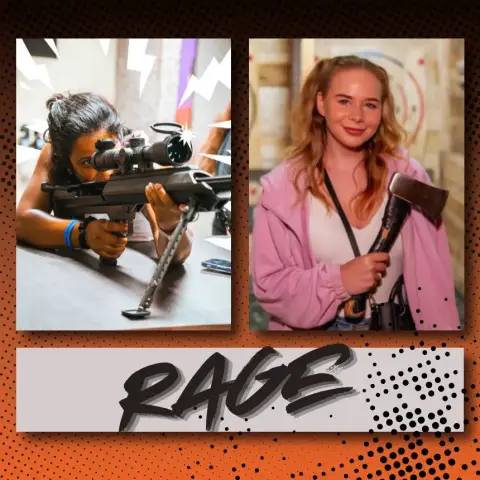“RAGE” 2 az 1-ben élménynap! - Élménylövészet & Balta Dobálás