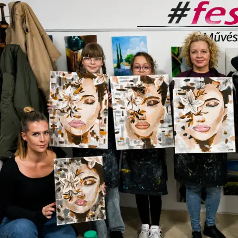 Élményfestés Sopronban – 30×40 cm-es vászonra