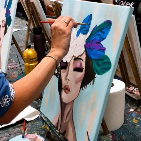 Páros élményfestés Győrben – 50×60 cm-es vászonra