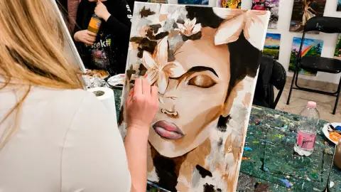 Páros élményfestés Anyuval Sopronban – 40×50 cm-es vászonra 3