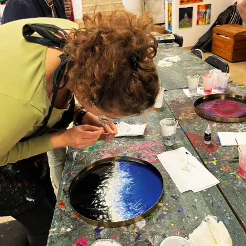 Epoxy tálcakészítő workshop Sopronban