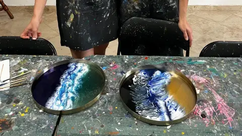 Epoxy tálcakészítő workshop Győrben 1
