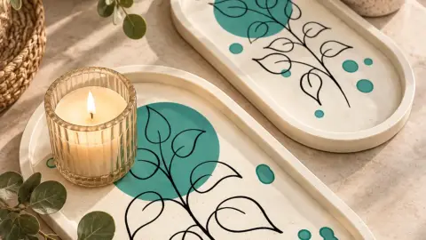 Jesmonite design alátétkészítő workshop Győrben 5