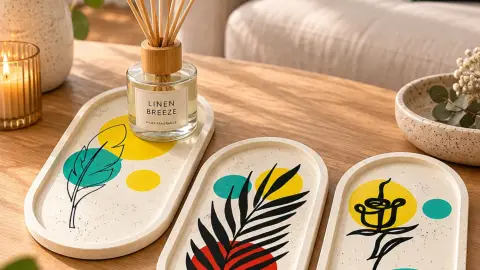 Jesmonite design alátétkészítő workshop Győrben 7