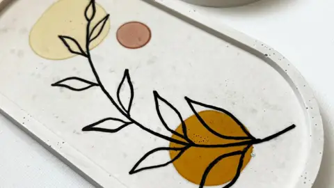 Jesmonite design alátétkészítő workshop Győrben 5