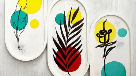 Jesmonite design alátétkészítő workshop Győrben 8