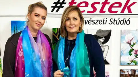 Selyemkendő festő workshop Győrben 1