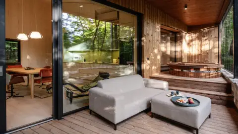Monolith Lodge villa - Stílusos kikapcsolódás kettesben az erdő mélyén, Dobogókőn 11