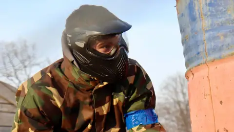 Paintball játék az NMI Paintball profi pályáján, Székesfehérváron 1