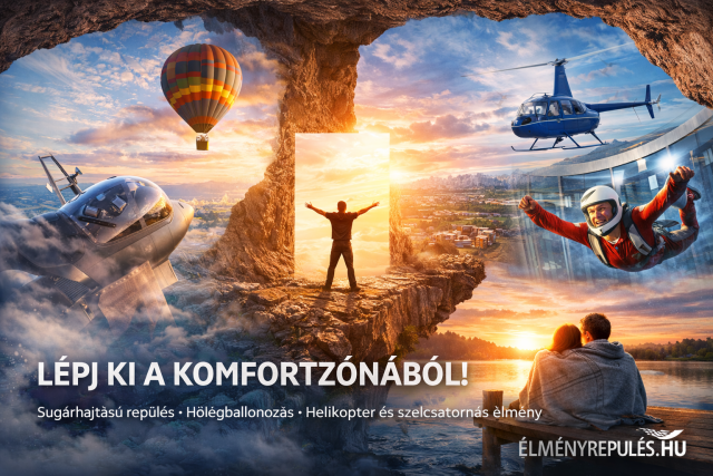 Élményrepülés ajándékba – amikor szó szerint a földtől rugaszkodsz el