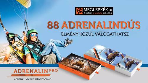 Adrenalin PRO-Extrém élménycsomag 88 kalandból választhatsz 3