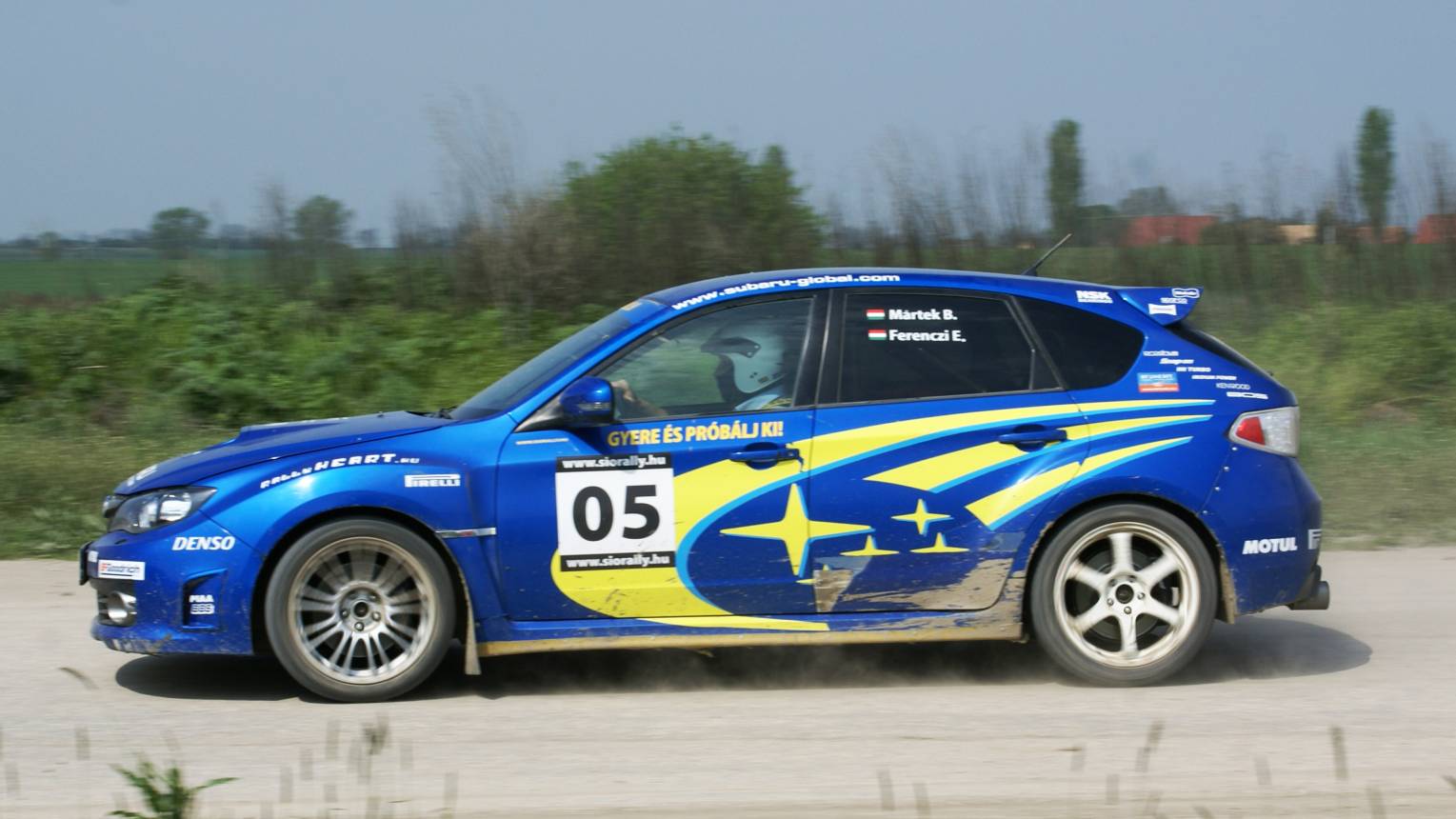 Subaru STI-vel 1 km-es rallycross pályán Siófok mellett 6