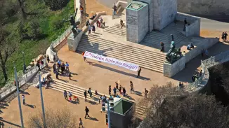 Repülőgéppel városnézés és lánykérés sablon ponyvával kosár