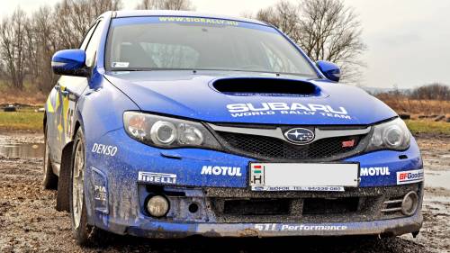 Subaru STI-vel 1 km-es rallycross pályán Siófok mellett 4