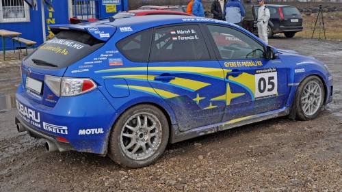 Subaru STI-vel 1 km-es rallycross pályán Siófok mellett 5