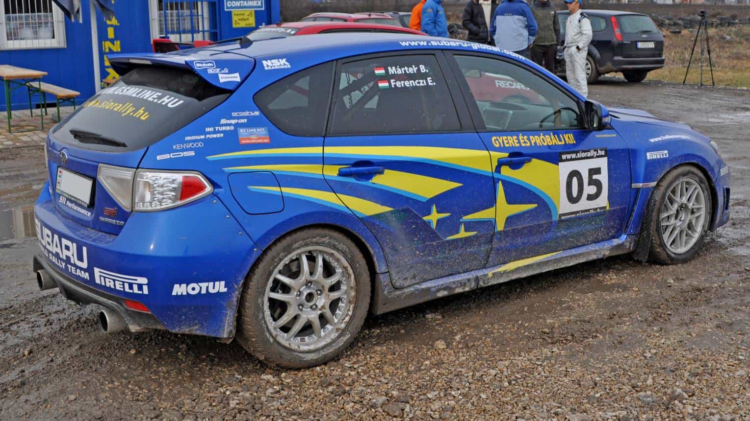 Subaru STI-vel 1 km-es rallycross pályán Siófok mellett 5