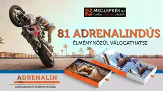 “Adrenalin”-Extrém élménycsomag 81 kalandból választhatsz kosár