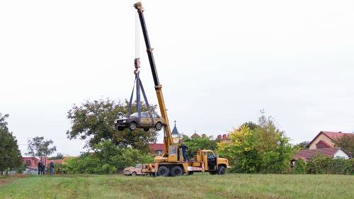 20 tonnás Tatra autódaruval autópakolás 1