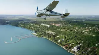 Élményrepülés egy  Cessna 172-es repülővel a Balaton felett