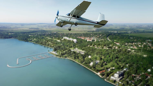 Élményrepülés egy  Cessna 172-es repülővel a Balaton felett 1