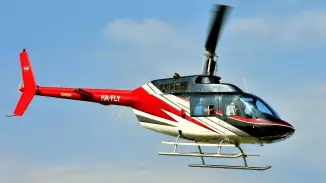 Éjszakai helikopterezés Budapest felett 4 utassal  BELL-206-tal kosár