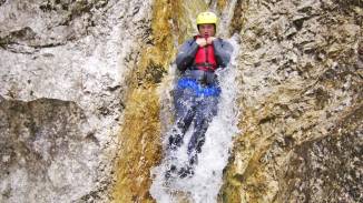 Canyoning Szlovéniában kosár