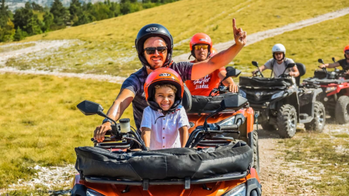 Családi quadkaland a Balaton csücskében 2 quaddal, gyerekekkel 1