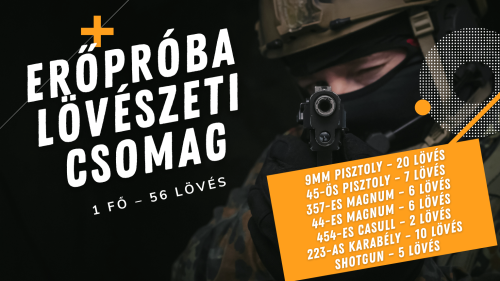 Erőpróba élménylövészeti csomag a BTK Shooting Arena lőtéren 1