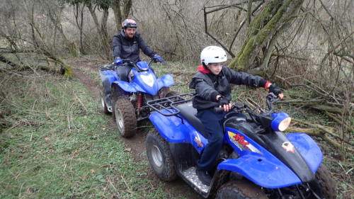 Apa-fia/Apa-lánya quad-kaland a törökbálinti bányában 3