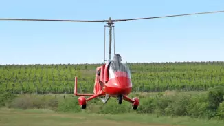 20 perces repülés Gyrokopterrel kosár