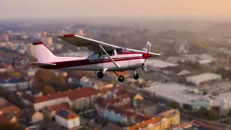 40 perces sétarepülés Kaposvár felett Cessna 172-es repülővel