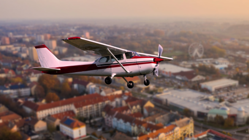 40 perces sétarepülés Kaposvár felett Cessna 172-es repülővel 1