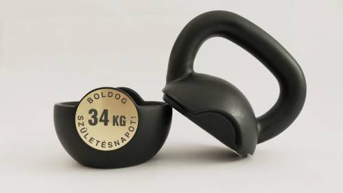 Kettlebell cukorka tartó egyedi gravírozással 5