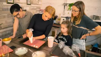 Családi Macaron készítő tanfolyam kosár