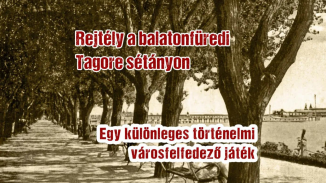 Nyomozós játék Balatonfüreden:Rejtély a Tagore sétányon kosár